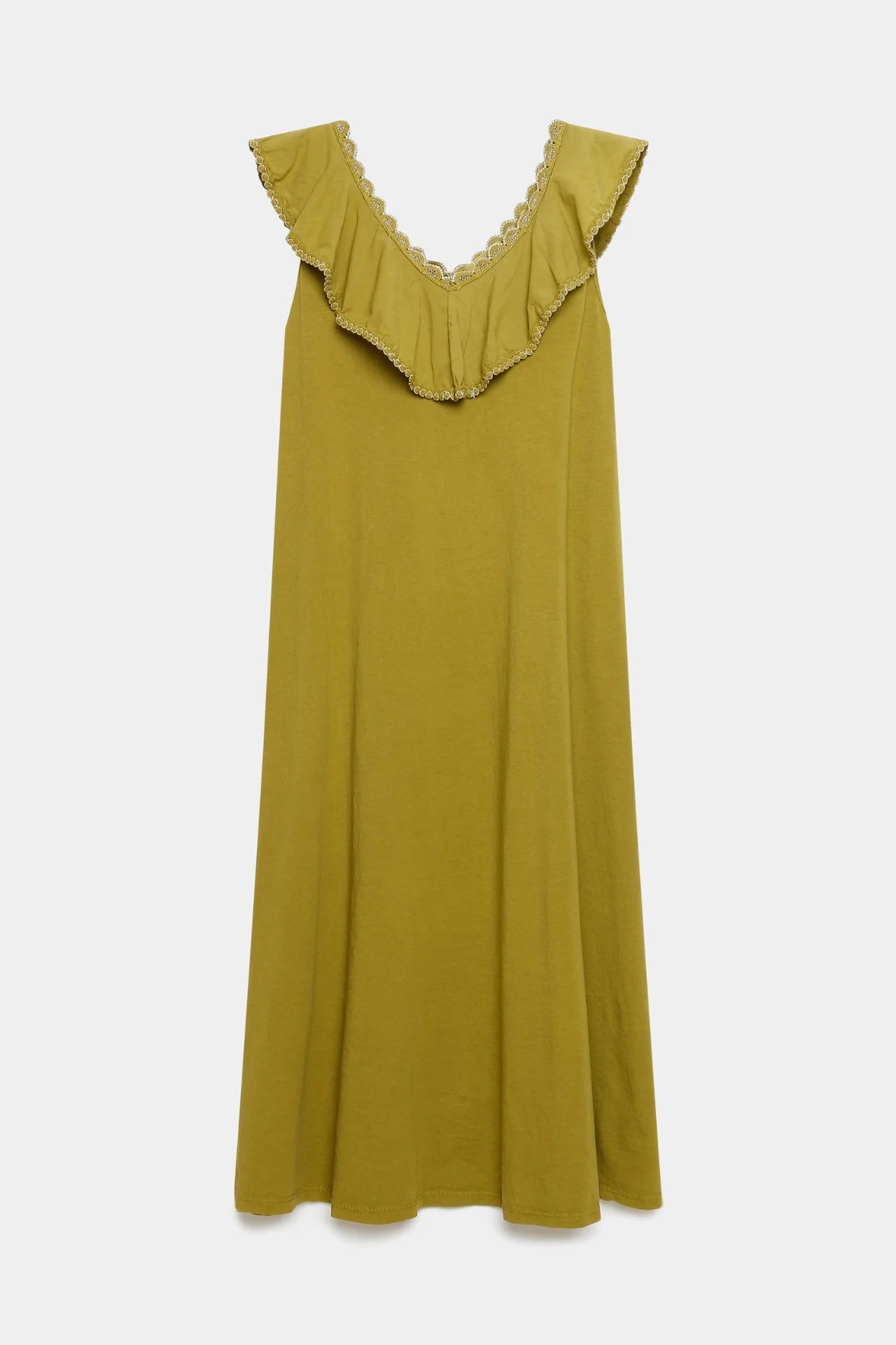 VESTIDO COLLAR VERDE