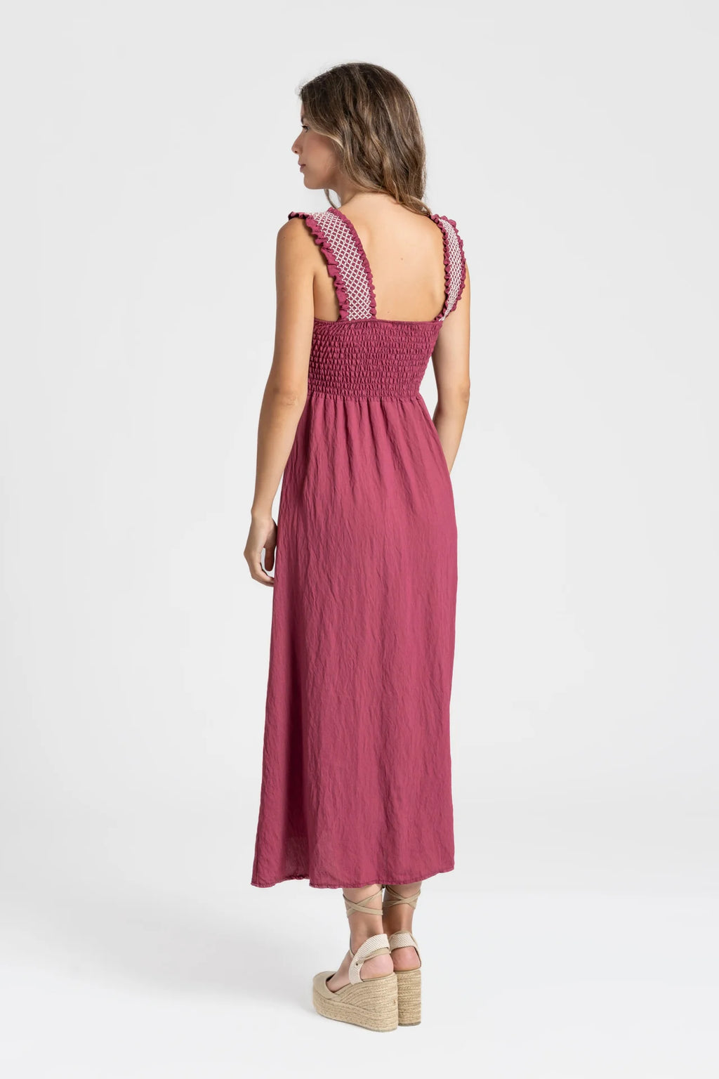 VESTIDO TIRANTES BURGUNDI
