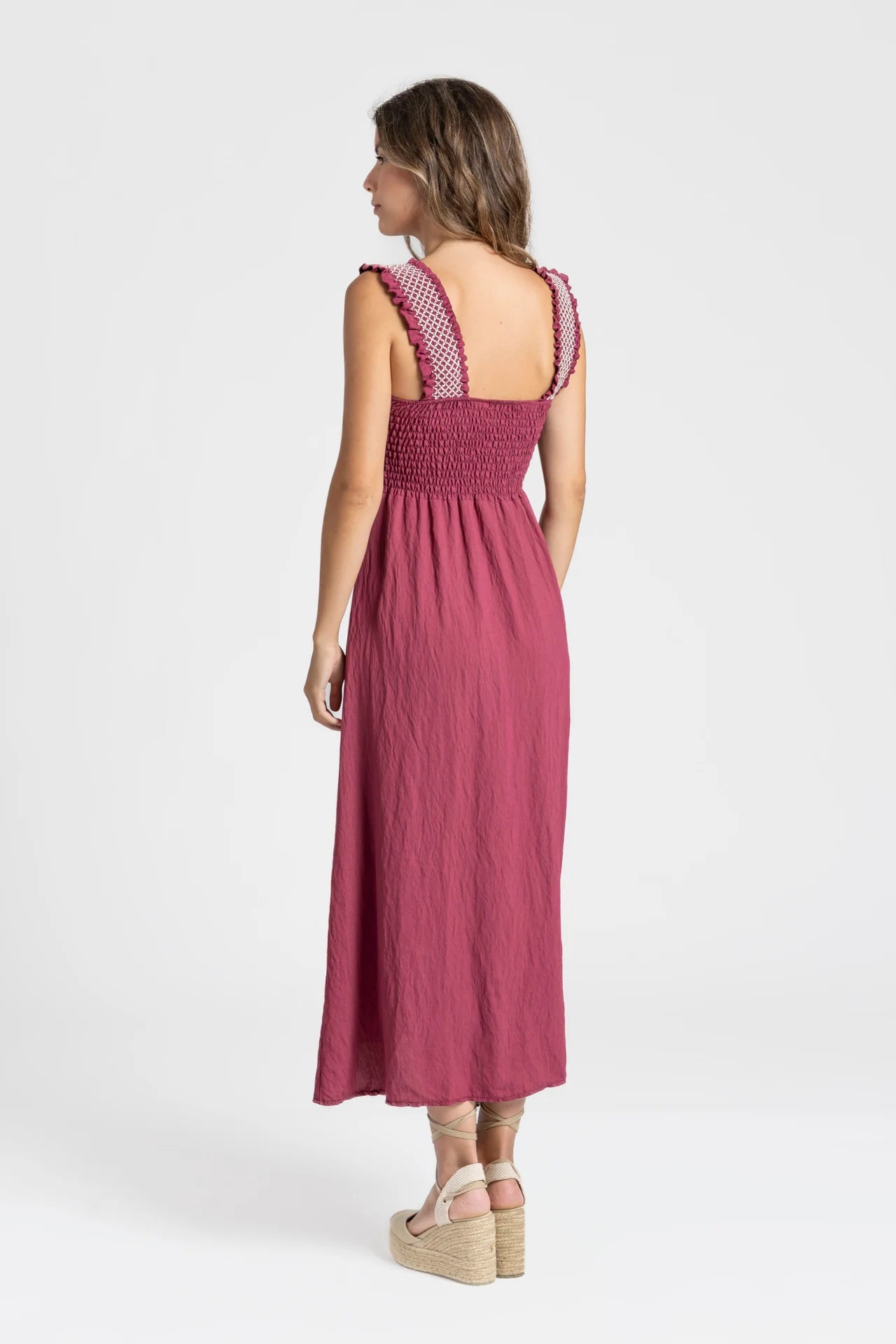 VESTIDO TIRANTES BURGUNDI