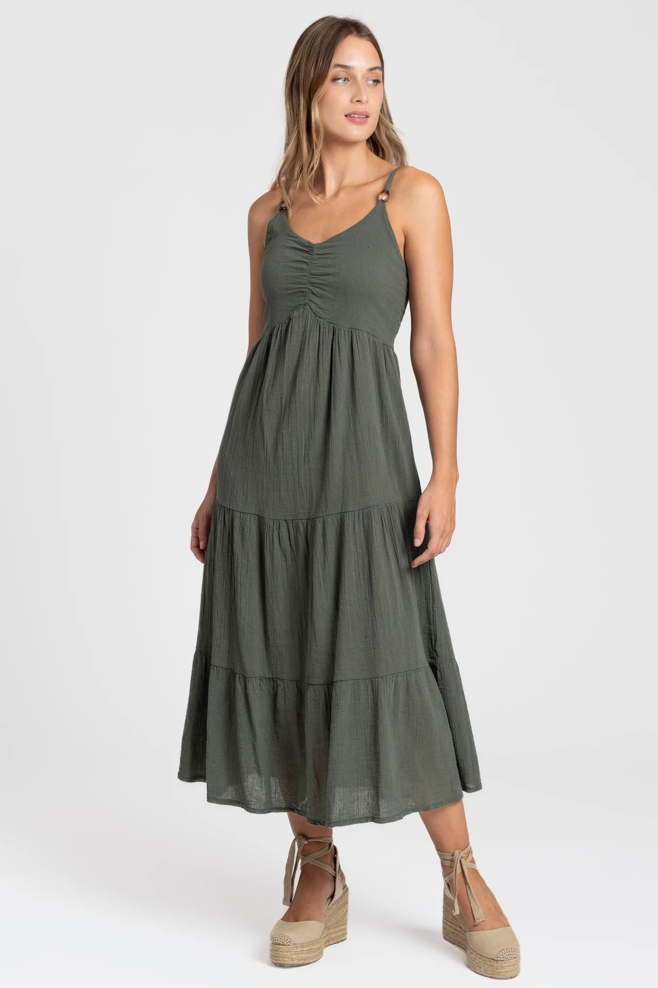 VESTIDO VERDE MILITAR