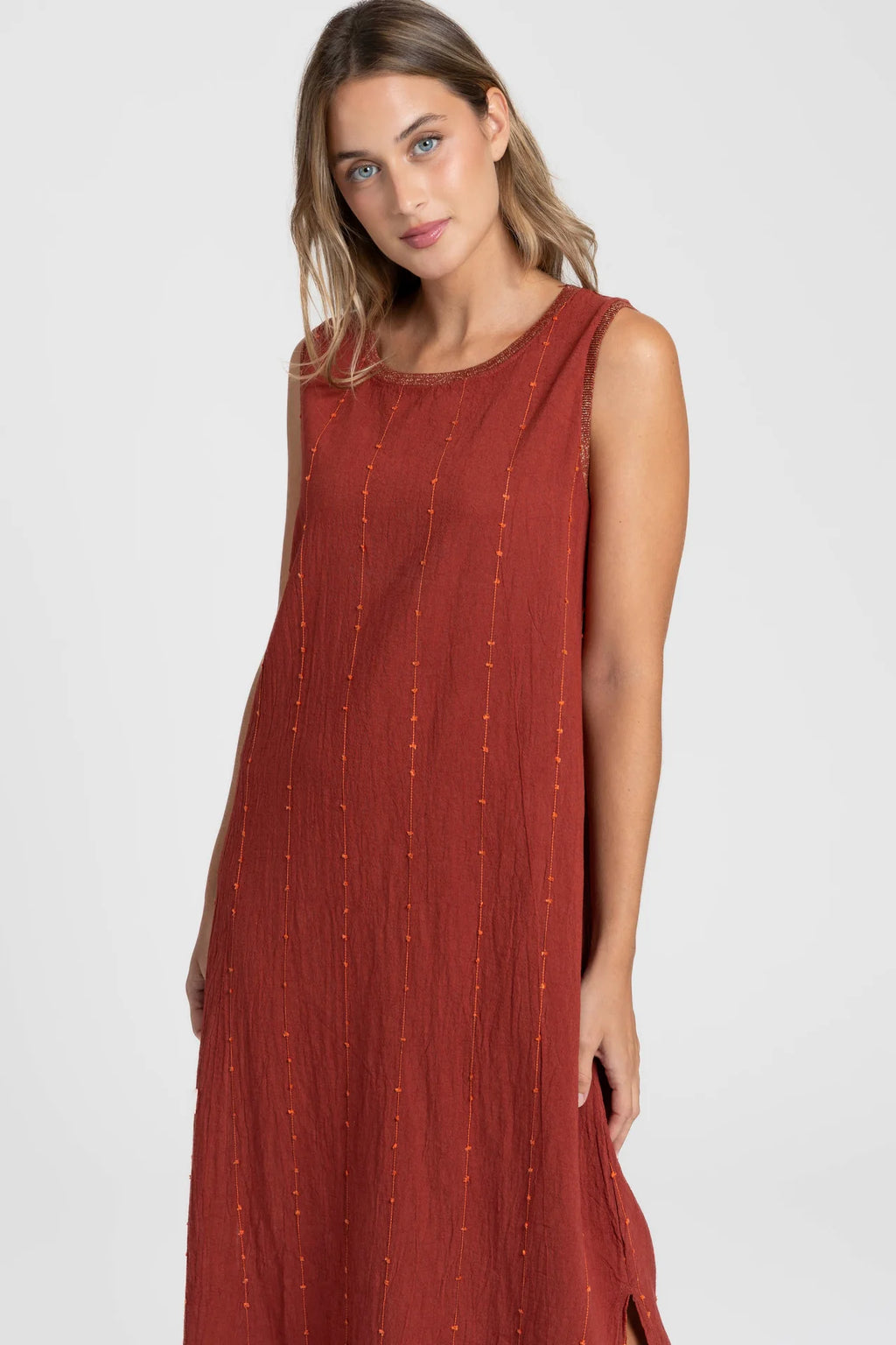 VESTIDO MONACAL TEJA