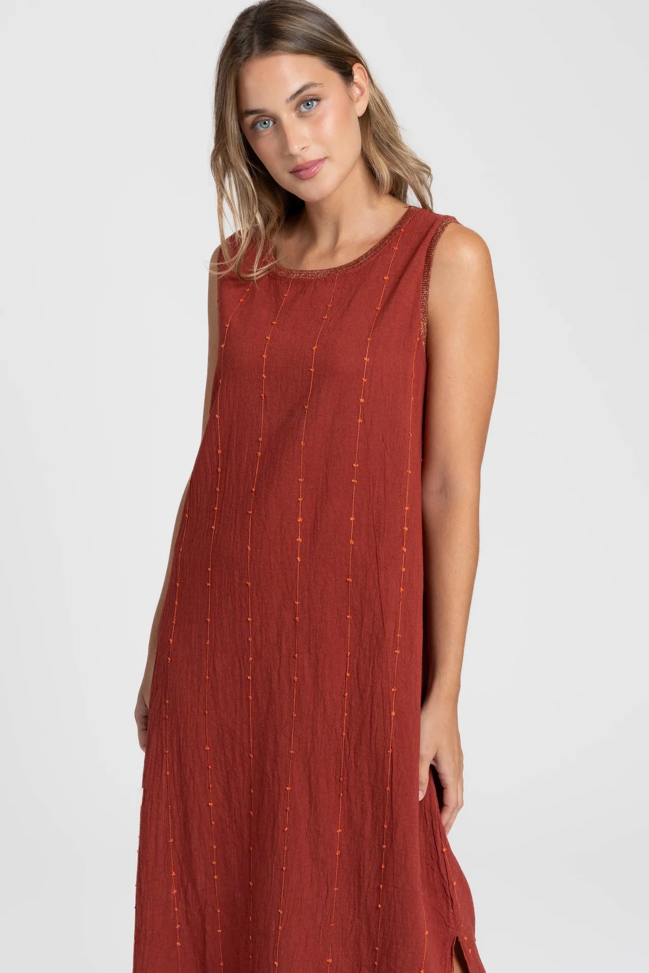 VESTIDO MONACAL TEJA