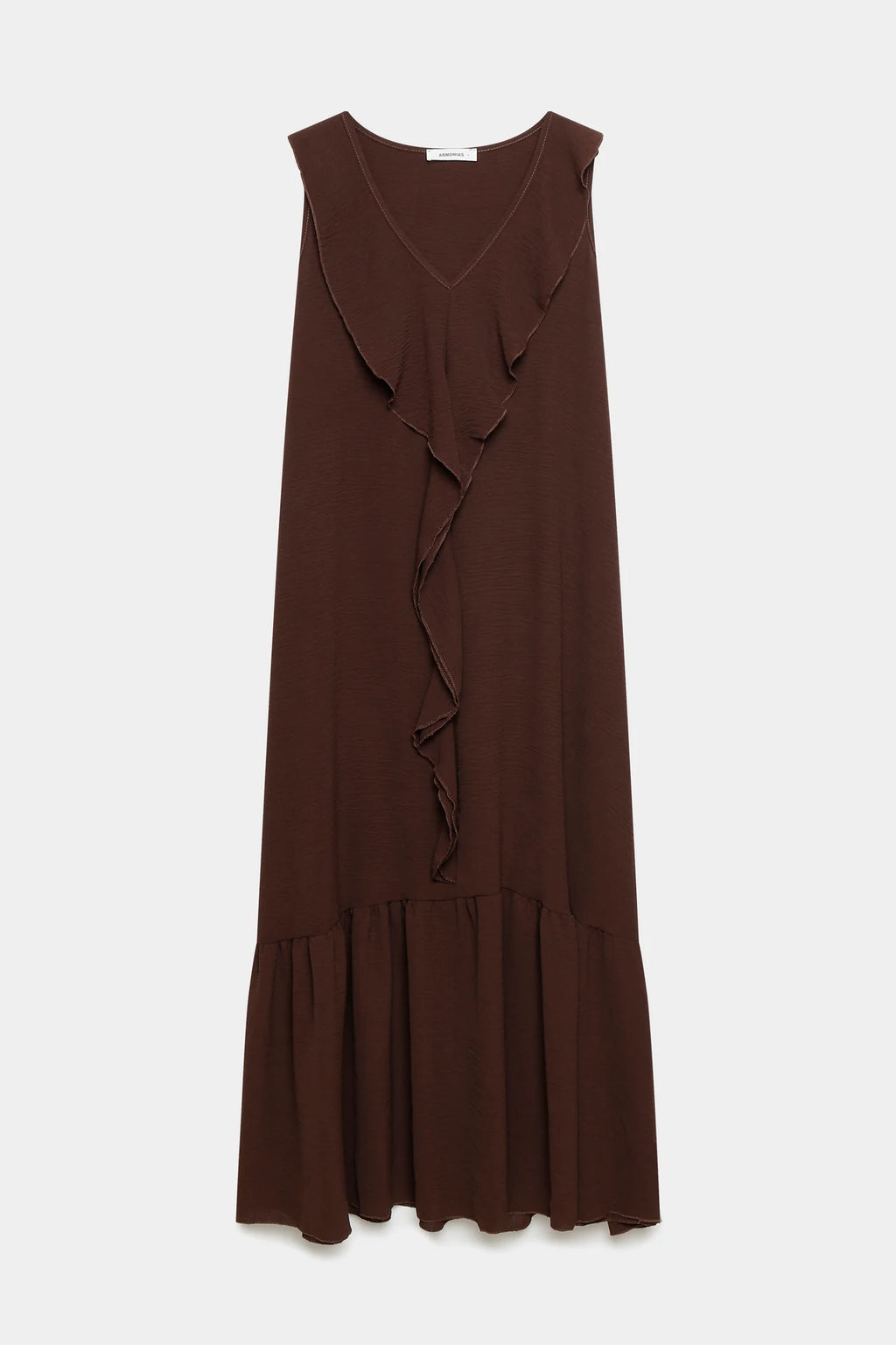 VESTIDO ONDA MARRON