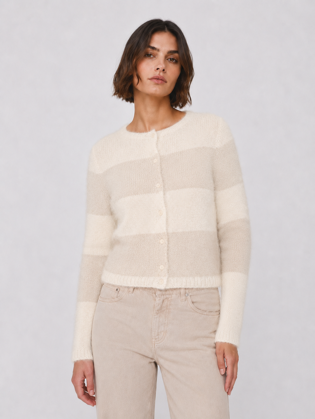 CARDIGAN ALEN WIDE CRUDO