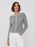 CARDIGAN ALEN BORDE GRIS