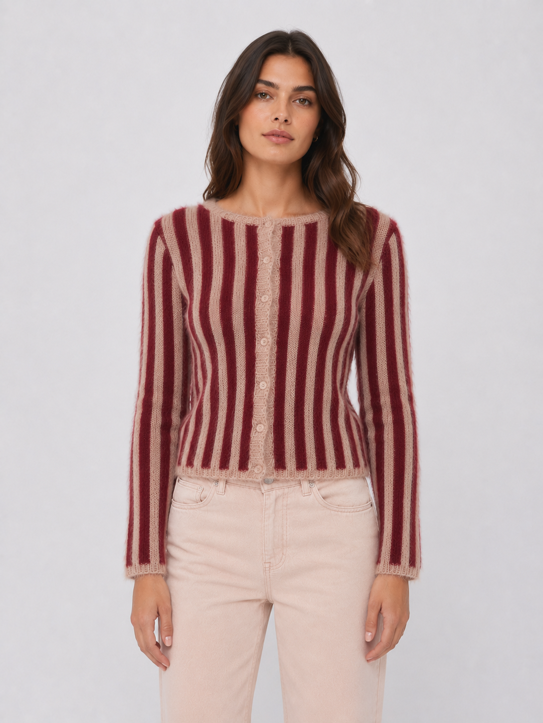 CARDIGAN VISE BURDEOS