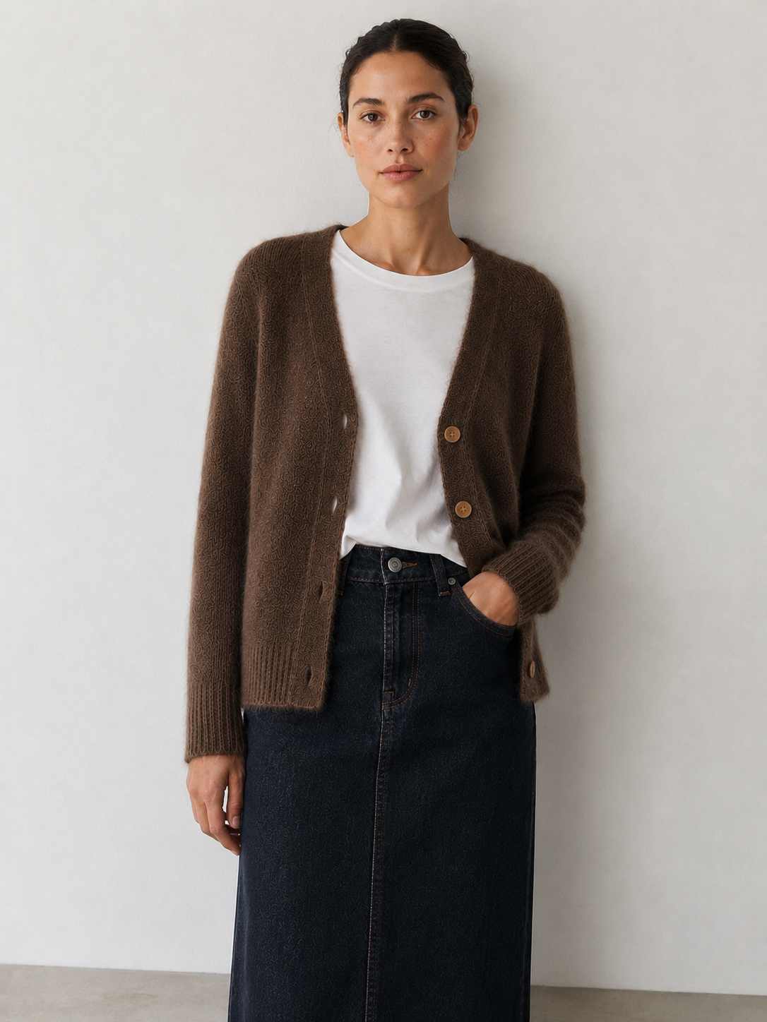 CHAQUETA VISE LISA MARRON