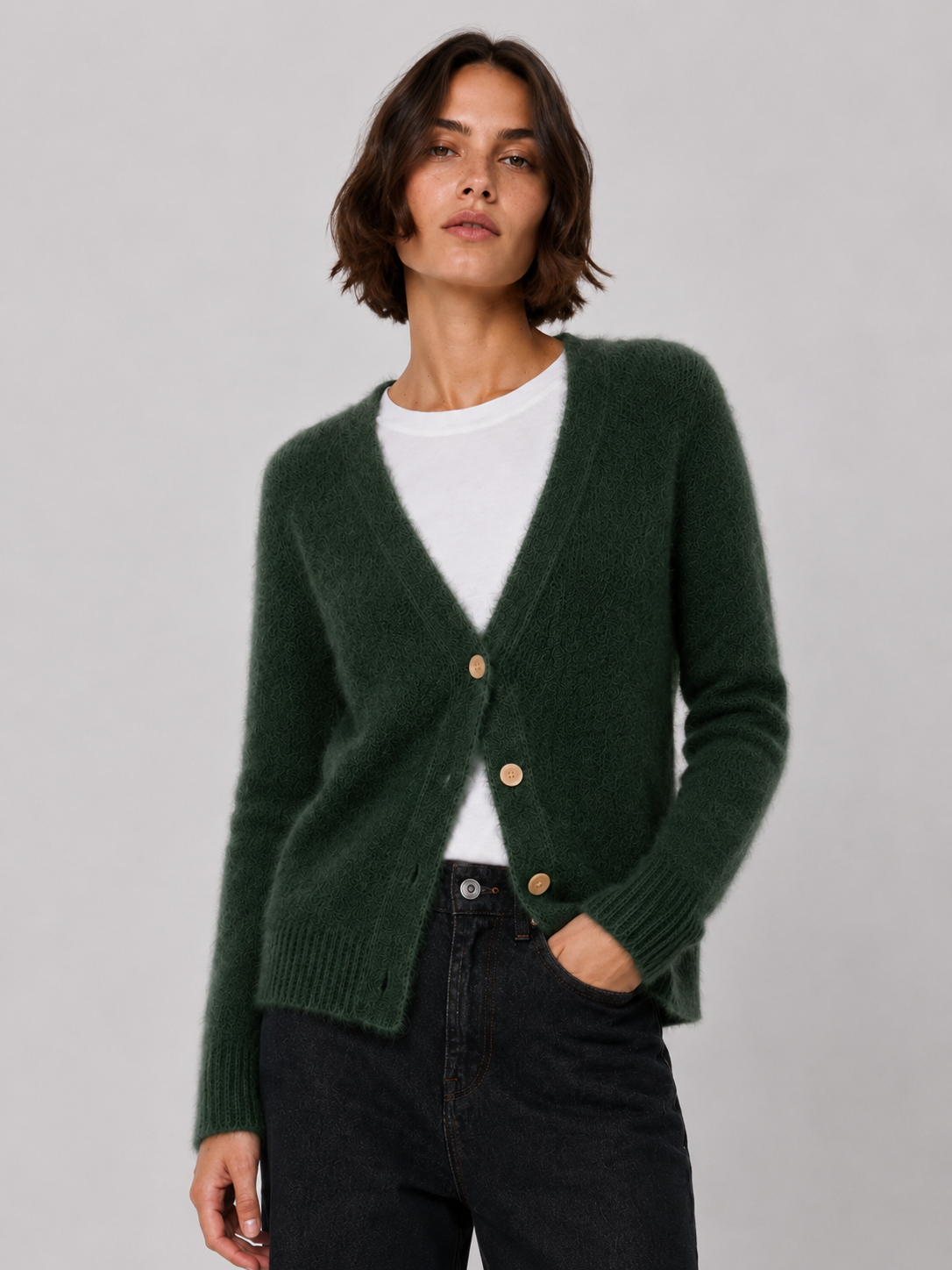 CHAQUETA VISE LISA VERDE