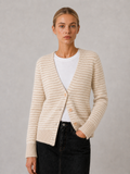 CHAQUETA VISE RAYAS CRUDO