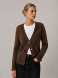 CHAQUETA VISE RAYAS MARRON